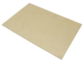 4mm Economy Birch Laser Plywood, 600mm x 300mm sheet