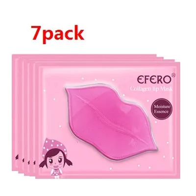 5pcs Collagen Crystal Gold Gel Lip Mask Anti-Aging Anti-wrinkle Moisturizer Lip Plumper