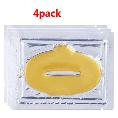 5pcs Collagen Crystal Gold Gel Lip Mask Anti-Aging Anti-wrinkle Moisturizer Lip Plumper