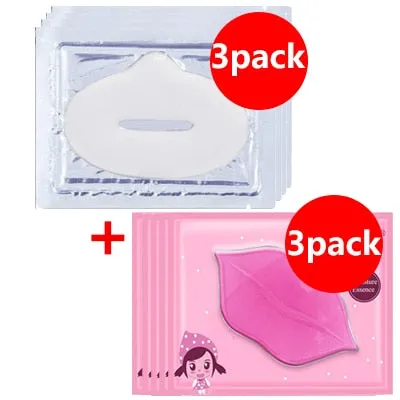 5pcs Collagen Crystal Gold Gel Lip Mask Anti-Aging Anti-wrinkle Moisturizer Lip Plumper