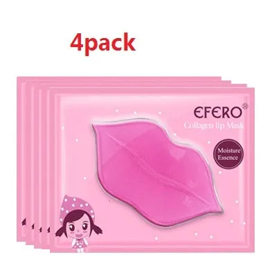 5pcs Collagen Crystal Gold Gel Lip Mask Anti-Aging Anti-wrinkle Moisturizer Lip Plumper
