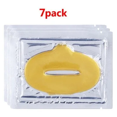 5pcs Collagen Crystal Gold Gel Lip Mask Anti-Aging Anti-wrinkle Moisturizer Lip Plumper