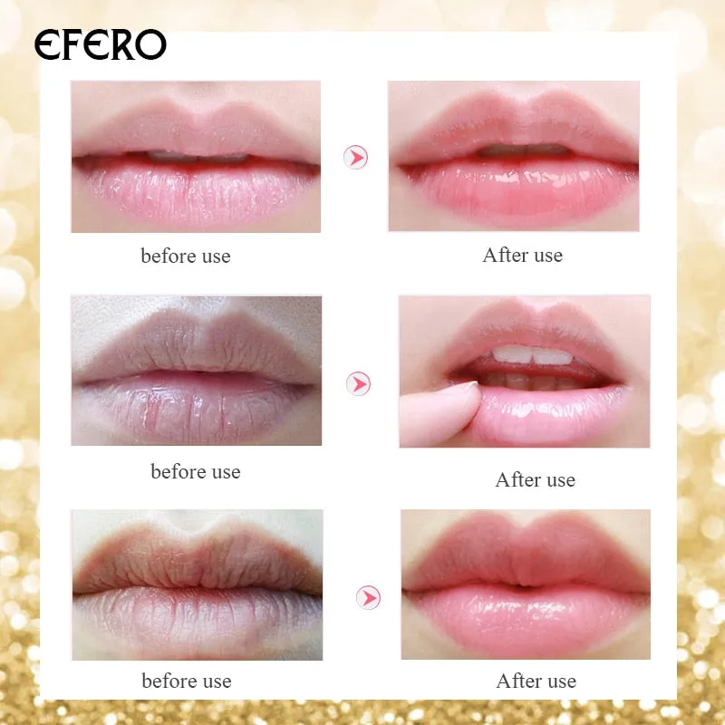 5pcs Collagen Crystal Gold Gel Lip Mask Anti-Aging Anti-wrinkle Moisturizer Lip Plumper