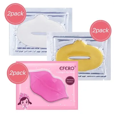 5pcs Collagen Crystal Gold Gel Lip Mask Anti-Aging Anti-wrinkle Moisturizer Lip Plumper