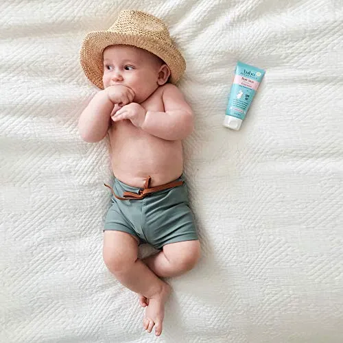 Babo Botanicals Sensitive Baby Mineral Sunscreen Lotion SPF50 - Natural Zinc Oxide - Face & Body - Fragrance-Free - Water-Resistant - EWG Verified - Vegan - Extra Sensitive Skin - For Babies & Kids