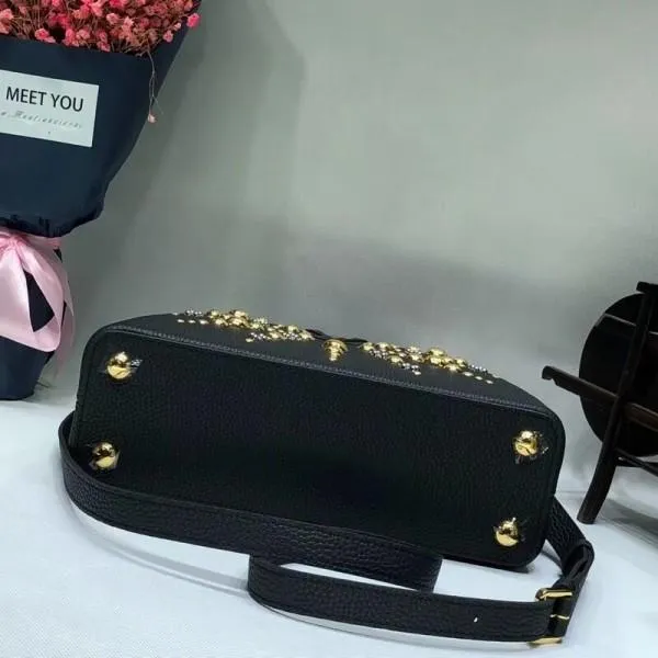 Capucines Bb Sun Sculpture Top Handle Bag M48865 Black 2018