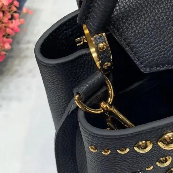 Capucines Bb Sun Sculpture Top Handle Bag M48865 Black 2018