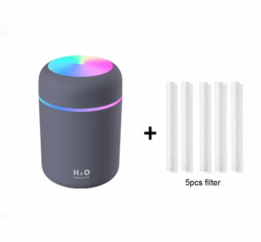 Car Air Purifying Humidifier Continuous spray Lights Moisturize Lightweight