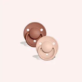 De Lux Silicone Dummy Duo - Blush/Woodchuck