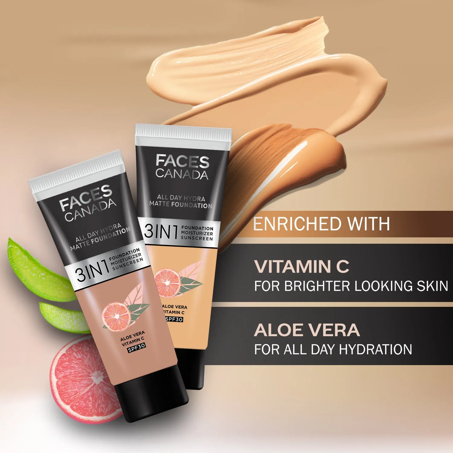 FACES CANADA All Day Hydra Matte Foundation Rich Ivory 013 15ml