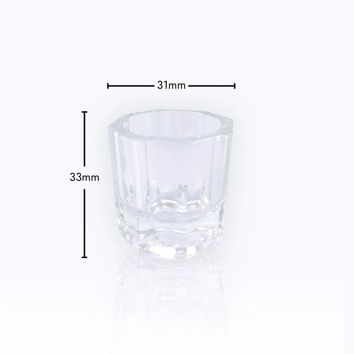 Glass Dappen Dish for Tint Mixing