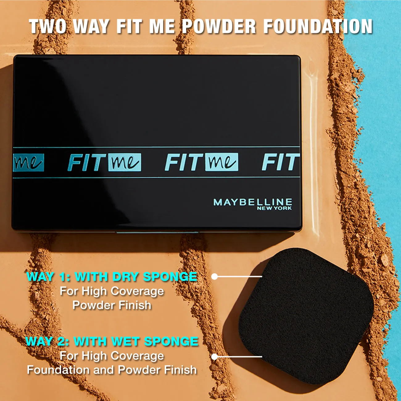 Maybelline New York Fit Me Ultimate Powder Foundation, Shade 128