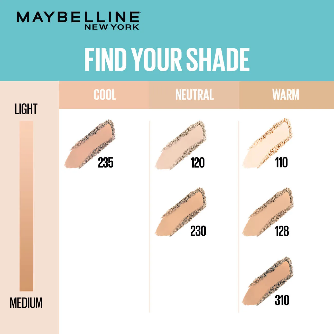 Maybelline New York Fit Me Ultimate Powder Foundation, Shade 128