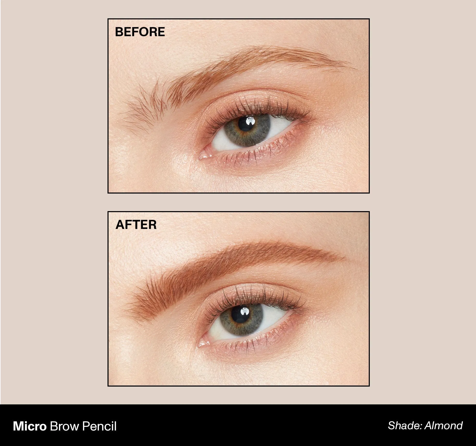 Micro Brow Dual-Ended Pencil & Spoolie - Almond