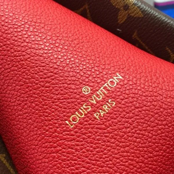 Monogram Canvas Soufflot Bb Open Top Handle Bag M44815 Red 2019 Collection