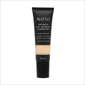 Natio Semi-Matte Full Coverage Foundation - Shell 30g