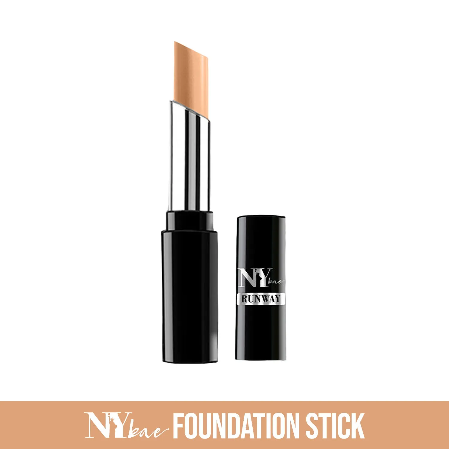 NY Bae Runway Range Almond Oil Infused All In One Stick - Fun In Warm Beige 07 | Foundation Concealer Contour Colour Corrector | Wheatish Skin | Matte Finish | Enriched with Almond Oil | Covers Imperfections | Cruelty Free
