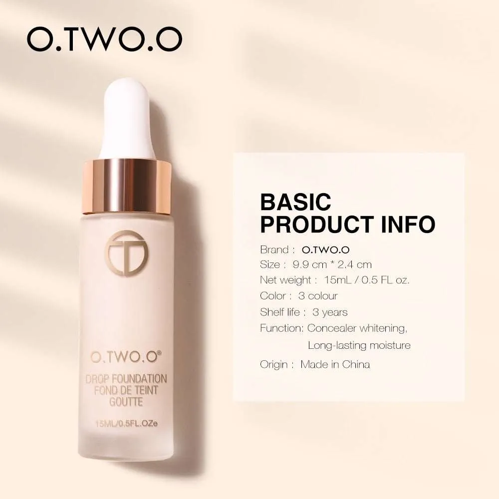 O.TWO.O Liquid Foundation Professional Makeup Base  Oil Free Full