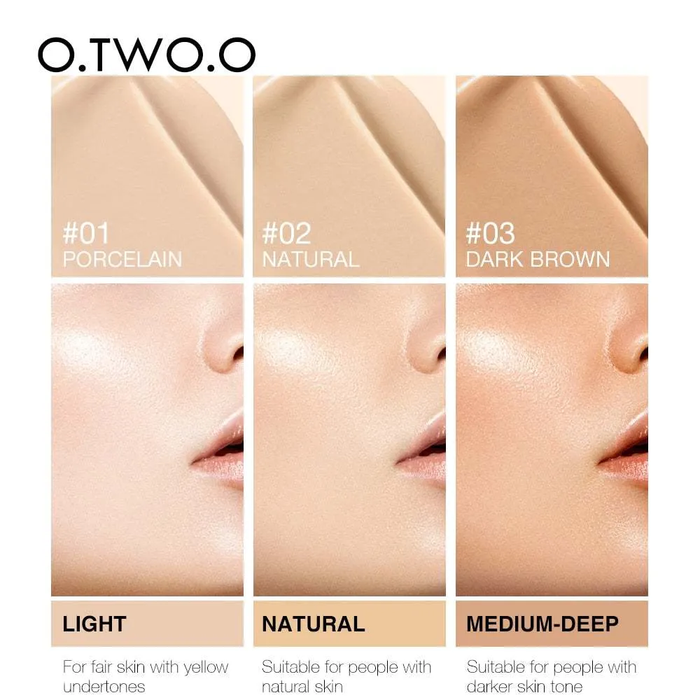 O.TWO.O Liquid Foundation Professional Makeup Base  Oil Free Full