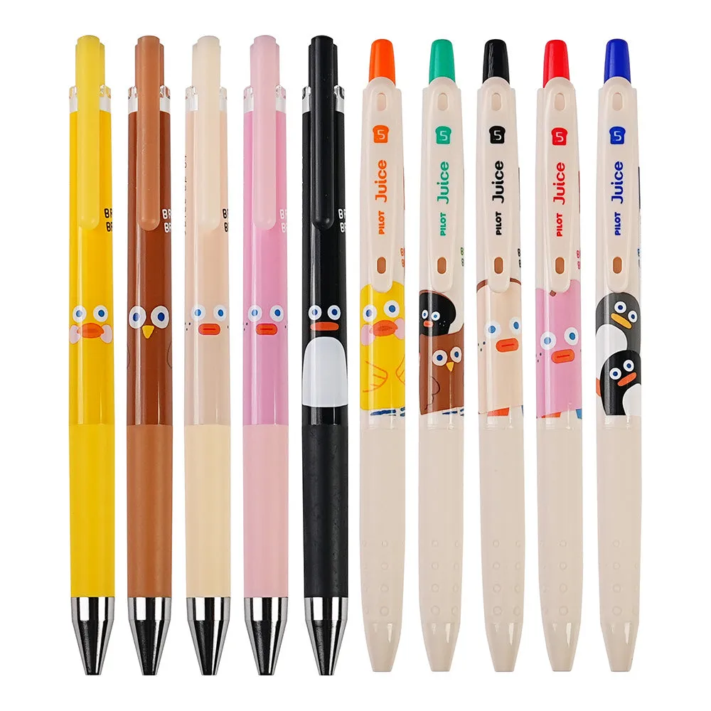 PILOT Juice Brunch Brother Brunch Brother joint series 0.4 0.5 mm black ink super juice pen juice pen Japanese stationery Korean character