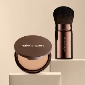 Pressed Mineral Cover Foundation & Travel Brush Duo
