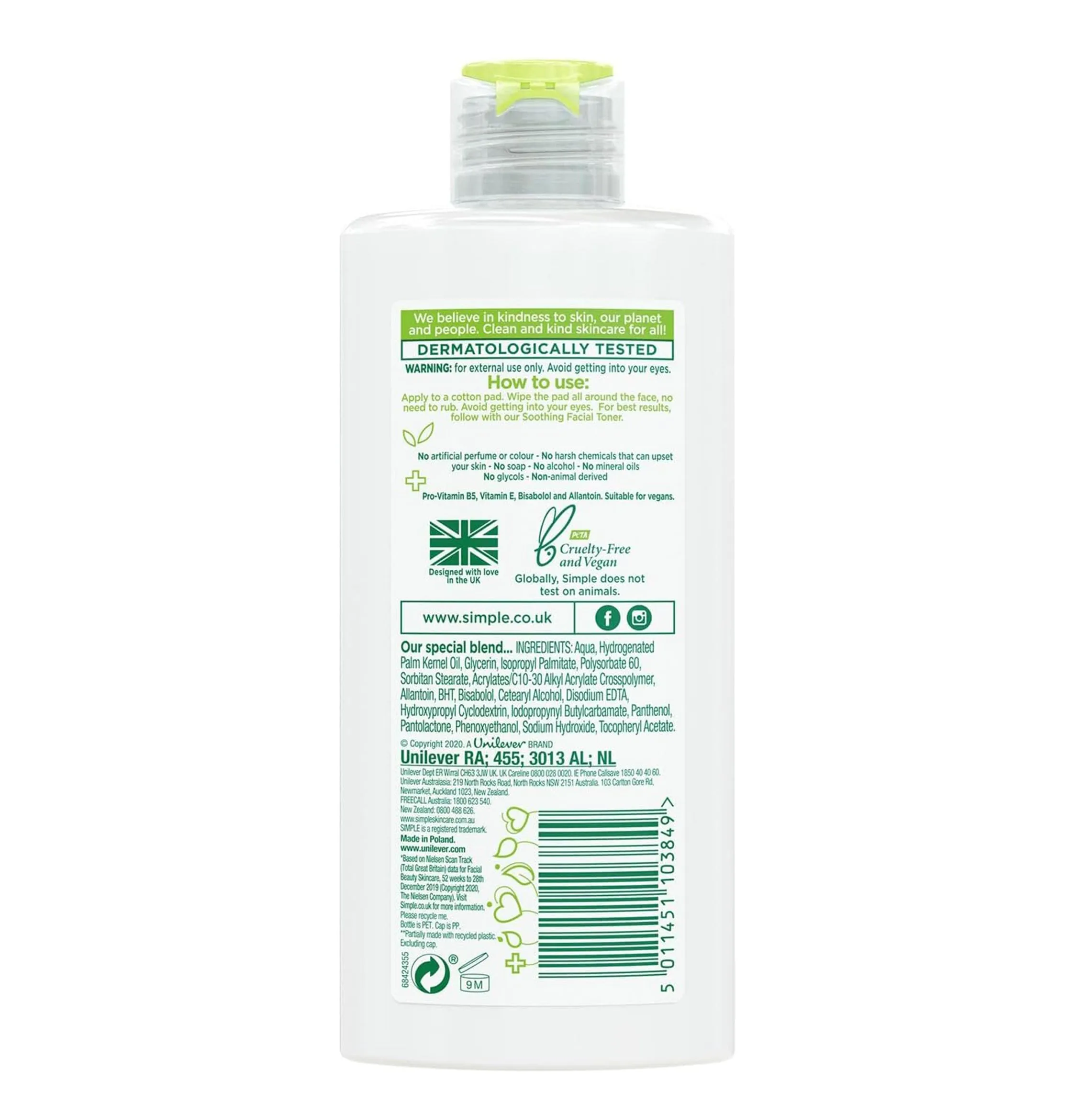 Simple Kind to Skin Purifying Cleansing Lotion (200ml)