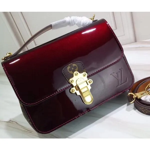 Smooth Vernis Patent Leather Cherrywood Bb Bag Amarante 2019