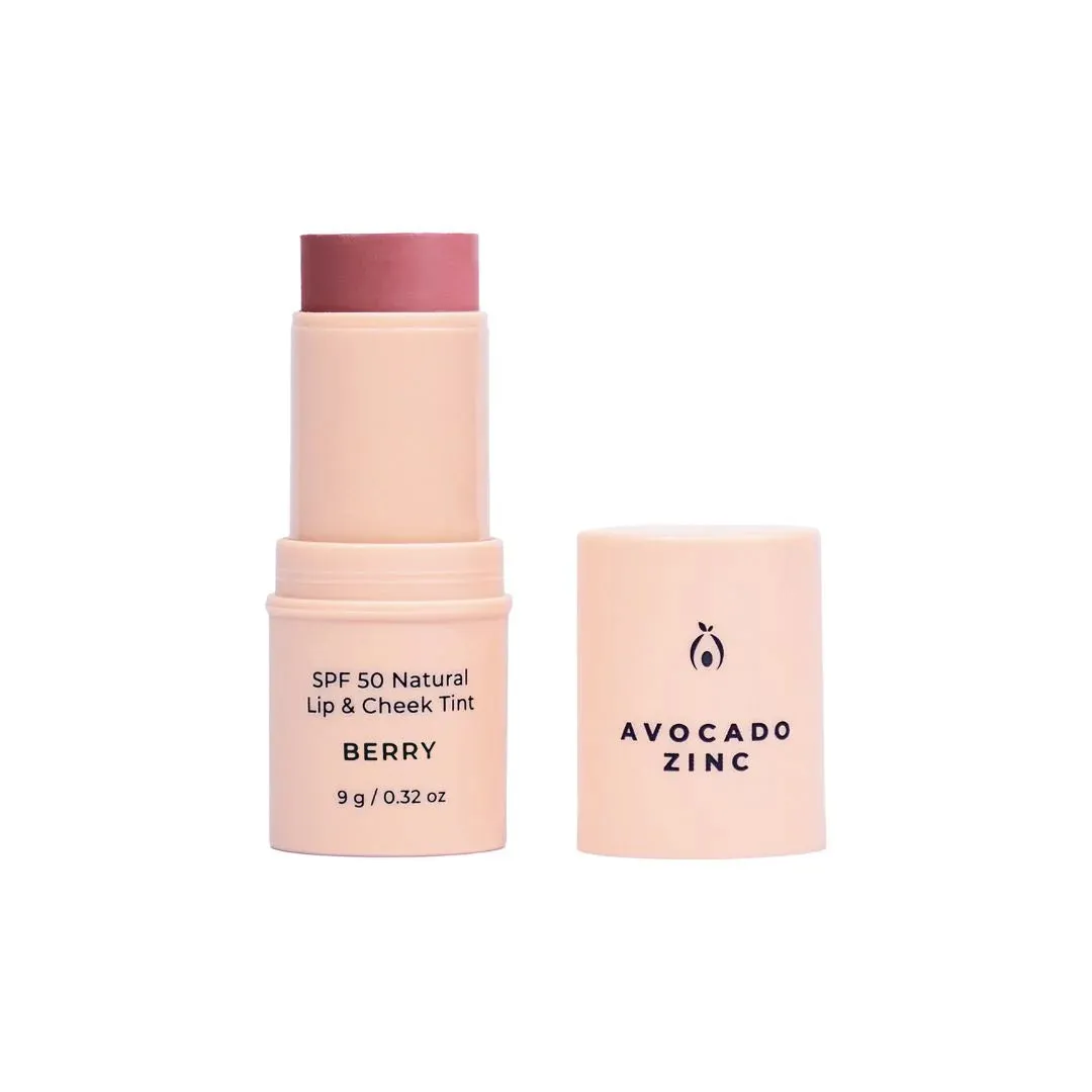 SPF 50 Natural Lip & Cheek Tint Berry