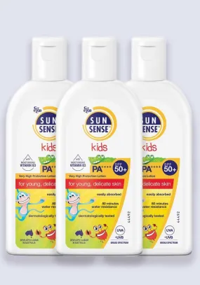 SunSense Kids SPF 50  125ml - 3 Pack Saver