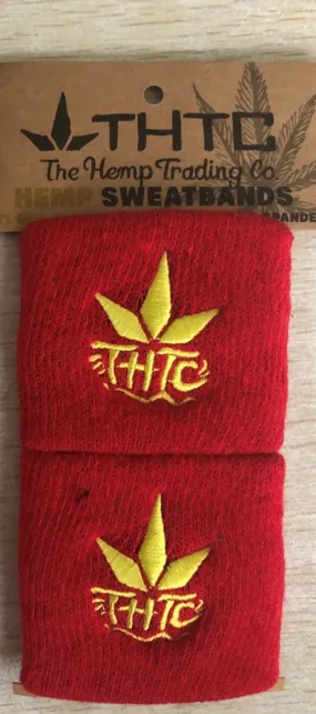 THTC Logo Hemp Sweatbands - Red