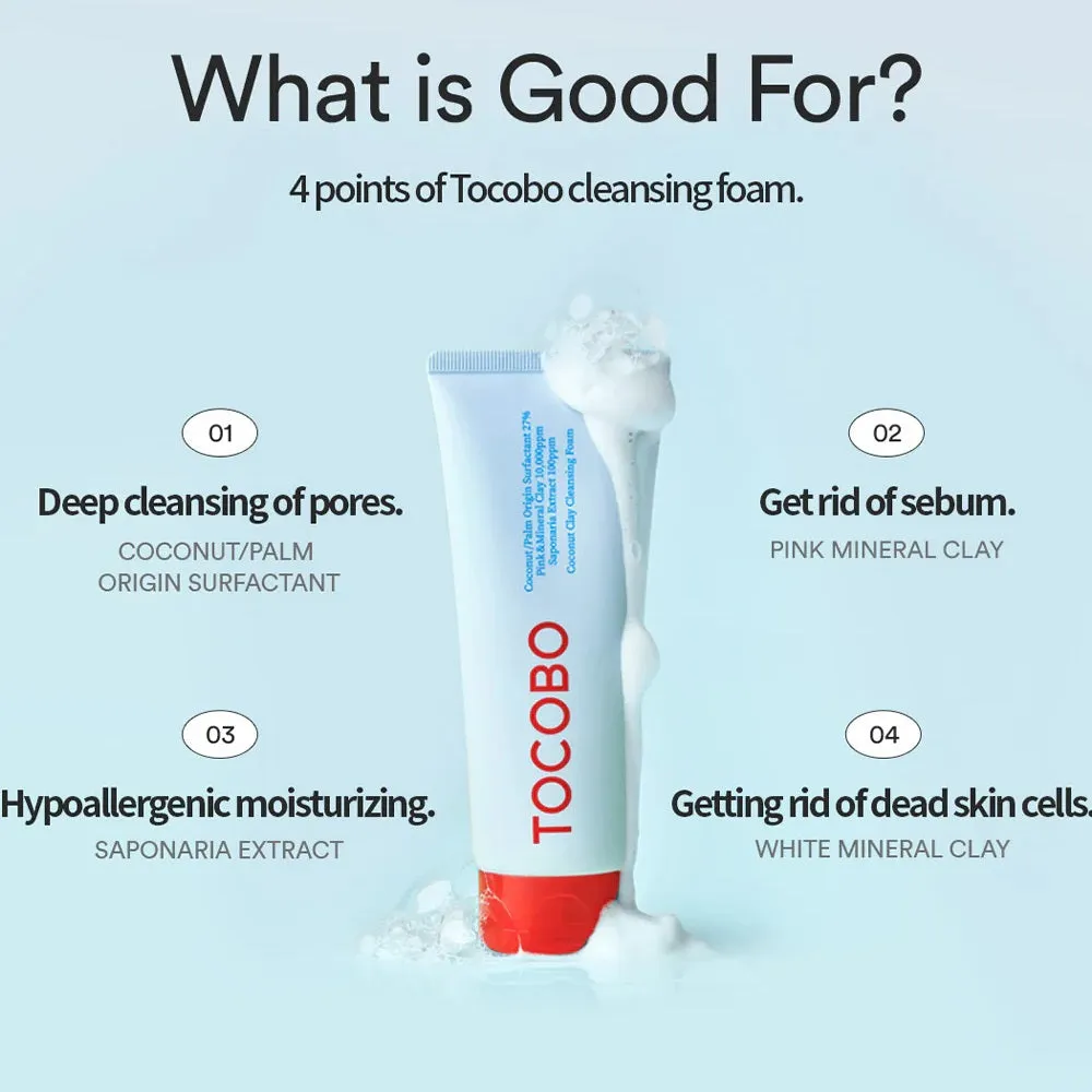 TOCOBO Coconut Clay Cleansing Foam 150ml